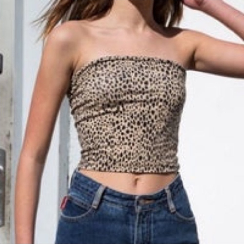 Brandy Melville Leopard Print Tube Top